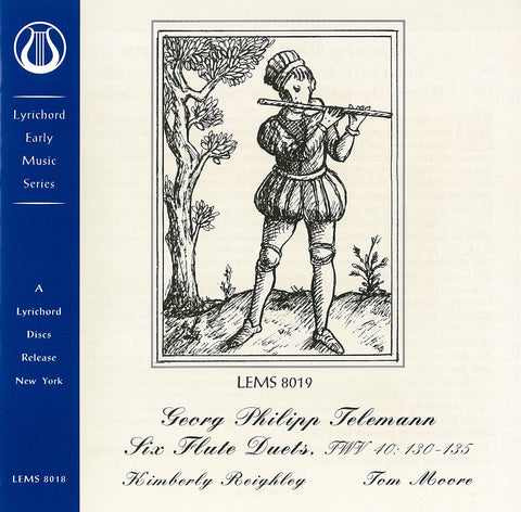 Telemann Flute Duets - Tom Moore and Kimberly Reighly <font color="bf0606"><i>DOWNLOAD ONLY</i></font> LEMS-8019