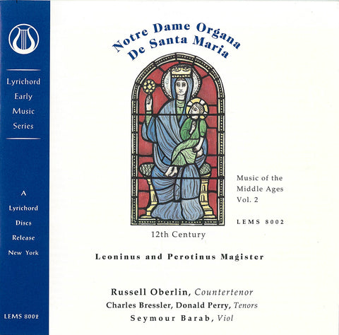Music of the Middle Ages, Vol. 2: Notre Dame Organa Leoninus and Perotinus Magister (12th Century) - <font color="bf0606"><i>DOWNLOAD ONLY</i></font> LEMS-8002
