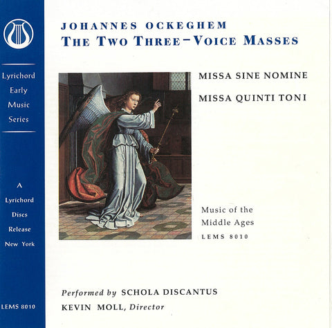Johannes Ockeghem: The Two Three-Voice Masses, Missa sine nomine, Missa quinti toni - Schola Discantus <font color="bf0606"><i>DOWNLOAD ONLY</i></font> LEMS-8010