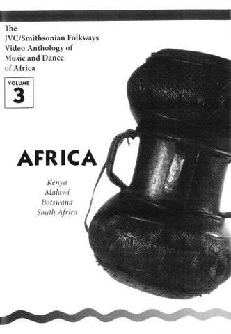 JVC/SMITHSONIAN FOLKWAYS VIDEO ANTHOLOGY OF MUSIC & DANCE OF AFRICA VOL 3 BOOK ONLY